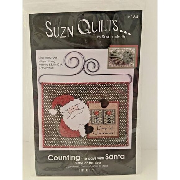 New SUZN QUILTS Sewing Stitch Kit Counting the Days w Santa Christmas Advent DIY - Picture 1 of 2